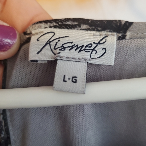 Long Dark Floral Dress - Picture 4 of 5